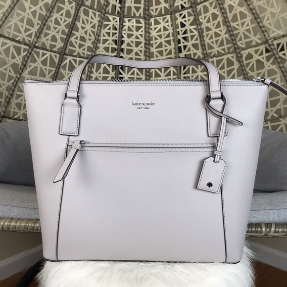 cameron pocket tote grey